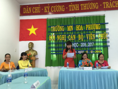 HÔI NGHỊ CÁN BỘ VIÊN CHỨC NĂM HỌC 2016-2017