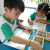 CÁC BÉ LỚP LÁ 3 VẼ ĐỒ CHƠI TẶNG BẠN