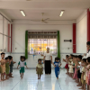 CÁC BÉ LỚP CHỒI 3 THAM GIA HOẠT ĐỘNG TDGH ĐI THEO VẠCH KẺ SẴN