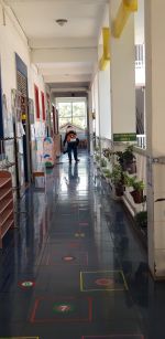 phun thuốc ở hành lang khối lá