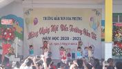 Tiết mục TDND của các bé khối Lá