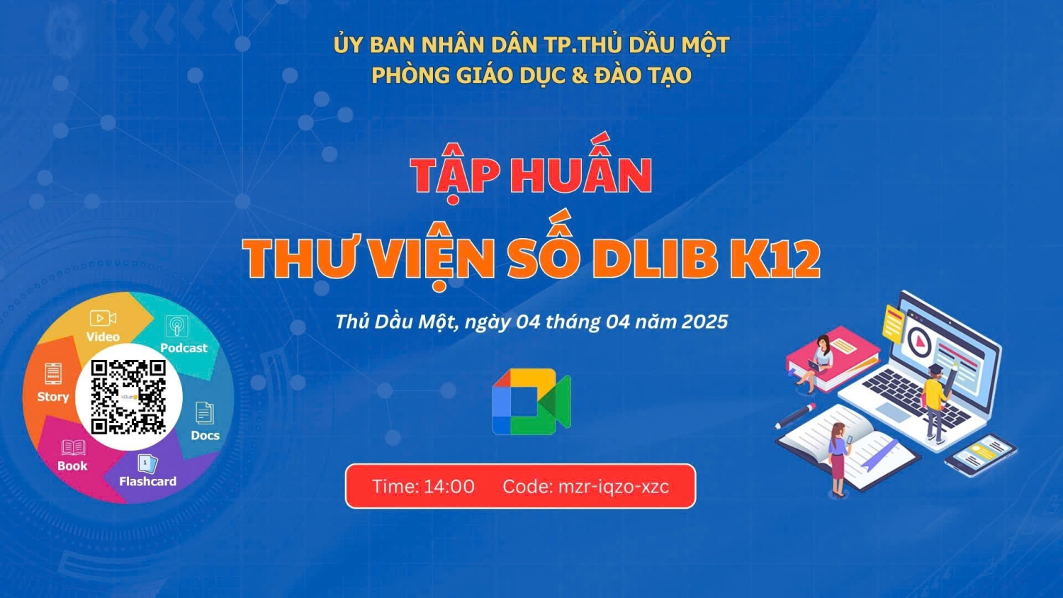 Trường MN Hoa Phượng tập huấn thư viện số DLibK12
