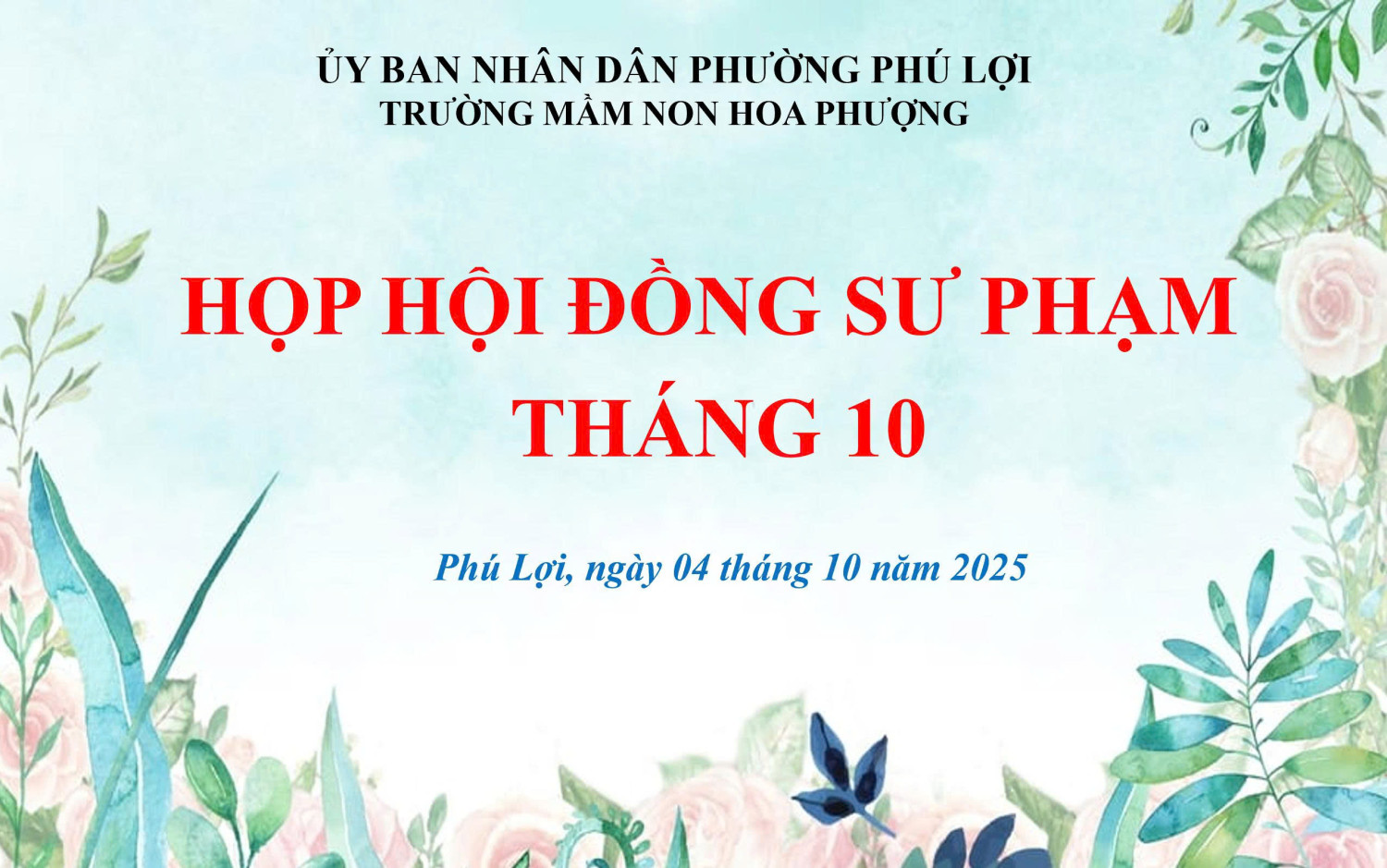 HỌP HỘI ĐỒNG SƯ PHẠM – THÁNG 9