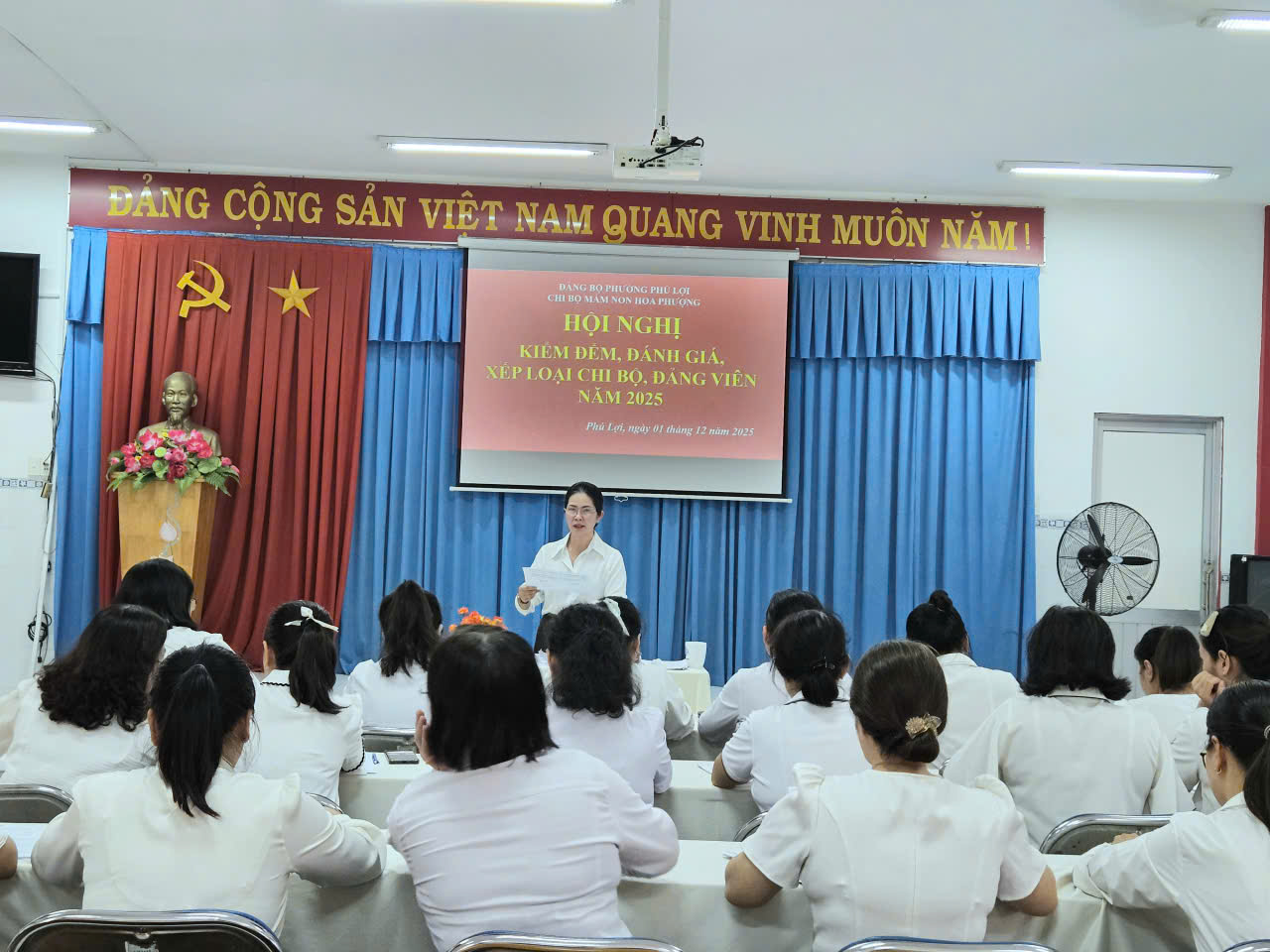 HỘI NGHỊ KIỂM ĐIỂM, ĐÁNH GIÁ, XẾP LOẠI CHI BỘ, ĐẢNG VIÊN NĂM 2025